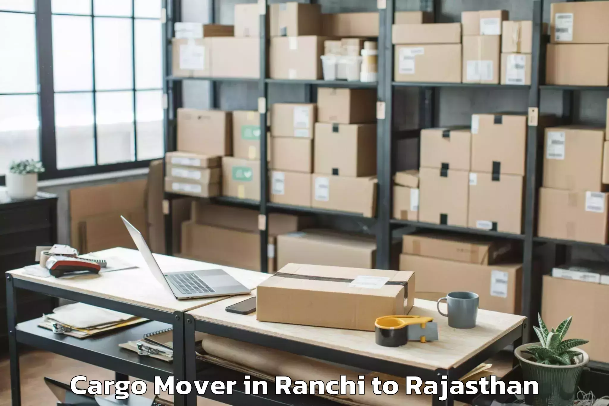 Professional Ranchi to Sheoganj Cargo Mover